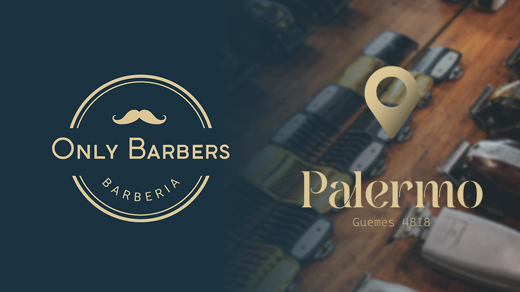 Interior de la barbería en Palermo